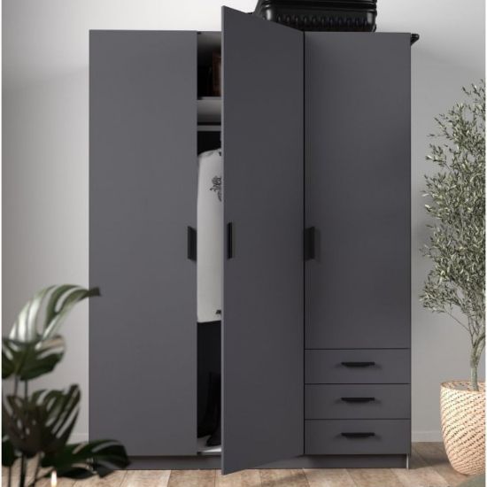 Picture of Nordic Grey Wardrobe 150cm  