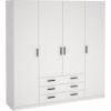 Picture of Nordic White Wardrobe 200cm  