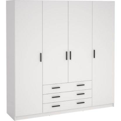 Picture of Nordic White Wardrobe 200cm  