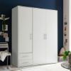 Picture of Sprint White Wardrobe 150cm   