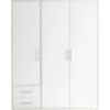 Picture of Sprint White Wardrobe 150cm   