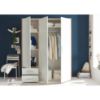 Picture of Sprint White & Lightwood Wardrobe 150cm  