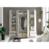 Picture of Sprint White & Lightwood Wardrobe 200cm