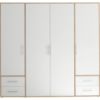 Picture of Sprint White & Lightwood Wardrobe 200cm