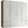 Picture of Sprint White & Lightwood Wardrobe 200cm