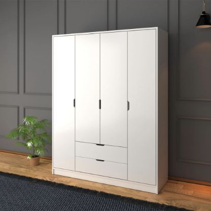 Picture of Hyland White  Wardrobe 160cm 