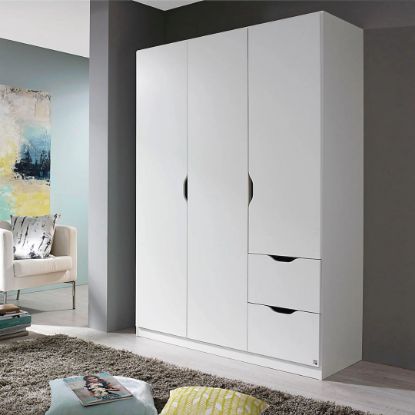 Picture of Cova White Wardrobe 136cm