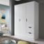 Picture of Cova White Wardrobe 136cm