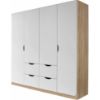 Picture of Cova White & Lightwood Wardrobe 180cm  