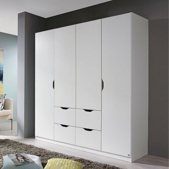 Picture of Cova White  Wardrobe 180cm   