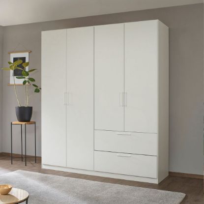 Picture of Flara White Wardrobe 181cm    