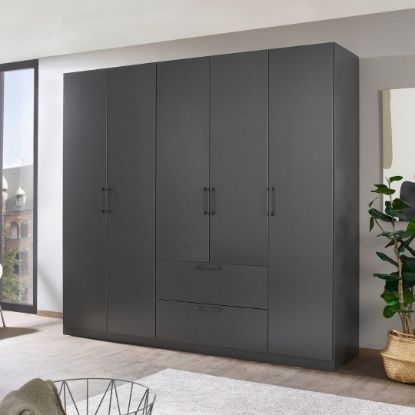 Picture of Flara Grey Wardrobe 226cm 