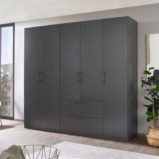 Picture of Flara Grey Wardrobe 226cm 