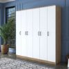 Picture of Noble Brown & White wardrobe 210cm 