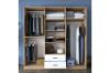 Picture of Noble Brown & White wardrobe 210cm