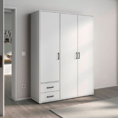 Picture of Fusion White wardrobe 140cm