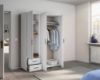 Picture of Fusion White wardrobe 140cm