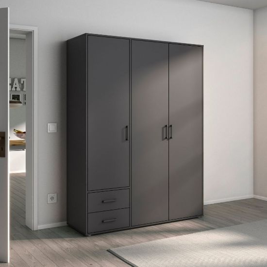 Picture of Fusion Grey wardrobe 140cm 