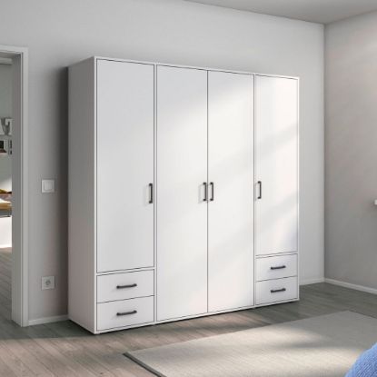 Picture of Fusion White wardrobe 200cm