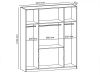 Picture of Legacy White & Lightwood Wardrobe 181cm 