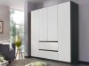 Picture of Legacy White & Black Wardrobe 181cm  
