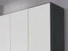 Picture of Legacy White & Black Wardrobe 225cm 