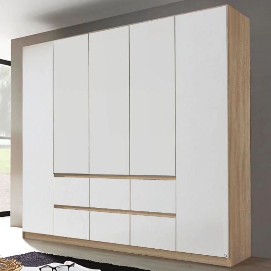 Picture of Legacy White & Lightwood Wardrobe 225cm  