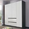 Picture of Legacy White & Black Wardrobe 181cm  