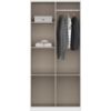 Picture of Pavilion White & Lightwood wardrobe 91cm