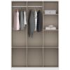 Picture of Pavilion White & Lightwood wardrobe 135cm 