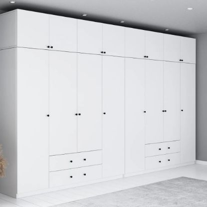 Picture of Poser XL White Wardrobe 360cm