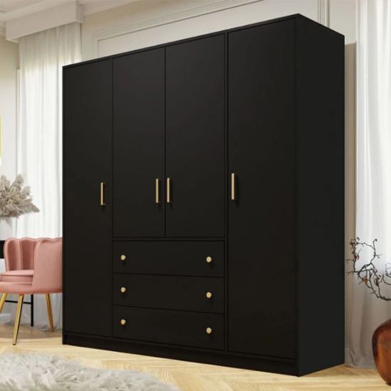 Picture of Classy Black Wardrobe 200cm