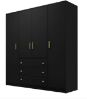 Picture of Classy Black Wardrobe 200cm