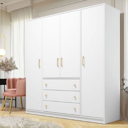 Picture of Classy White Wardrobe 200cm 