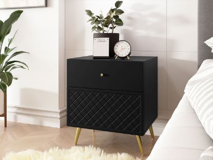Picture of Luka Black Nightstand 