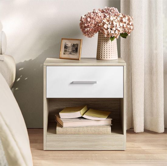 Picture of Nova Lightwood & white nightstand