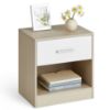 Picture of Nova Lightwood & white nightstand