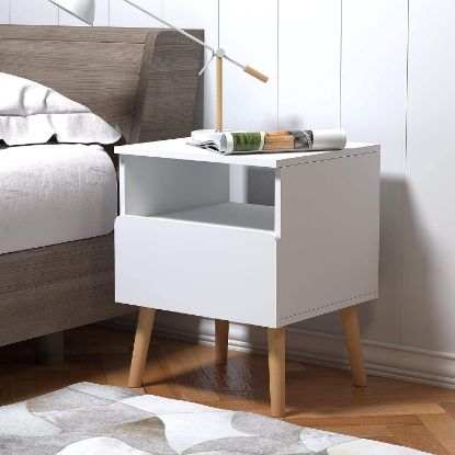Picture of Wave White  Nightstand 