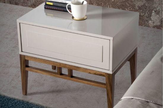 Picture of Divine White & Brown Nightstand