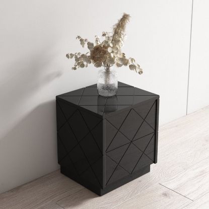 Picture of Diamond Black Nightstand  