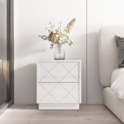 Picture of Diamond White Nightstand   