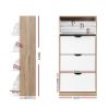 Picture of Burton White & Lightwood Shoe Cabinet