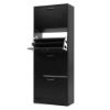 Picture of Brascom Black Shoe Cabinet 