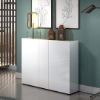 Picture of Palermo White & Lightwood Shoe Cabinet
