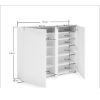 Picture of Palermo White & Lightwood Shoe Cabinet