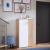 Picture of Corline White & Lightwood Shoe Cabinet