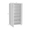 Picture of Corline White & Lightwood Shoe Cabinet