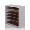 Picture of Aisha White & Brown Shoe Storage