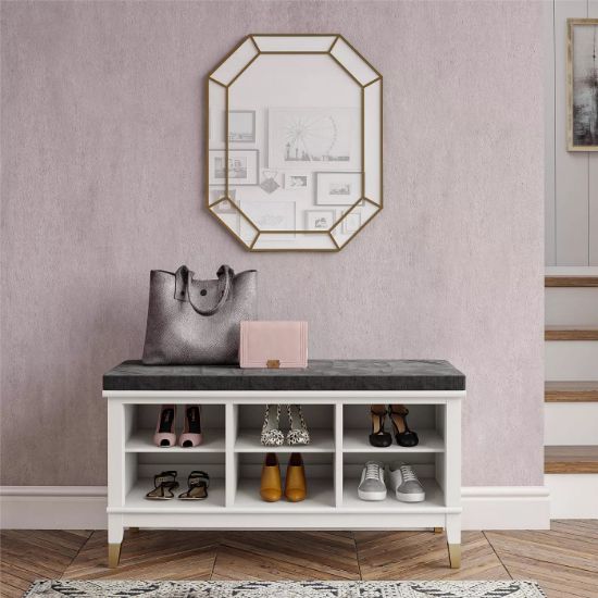 Picture of Darlin White Shoe Bench