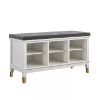 Picture of Darlin White Shoe Bench